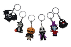 Halloween Keychains: Resin Pumpkin, Ghost, Grim Reaper - Fashion Gift for Men & Women, Car & Bag Key Ring. - Abid Cart