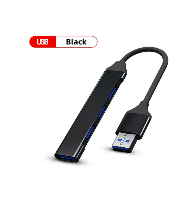 High-Speed 4 Port USB 3.0 Hub Splitter - 5Gbps for PC/Laptop Accessories. - Abid Cart