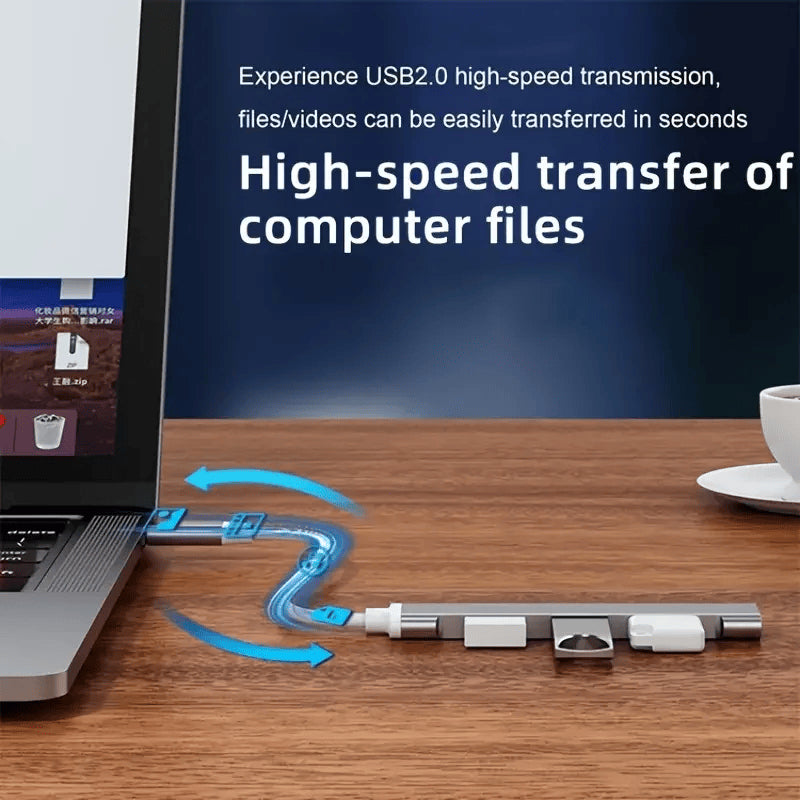 High-Speed 4 Port USB 3.0 Hub Splitter - 5Gbps for PC/Laptop Accessories. - Abid Cart