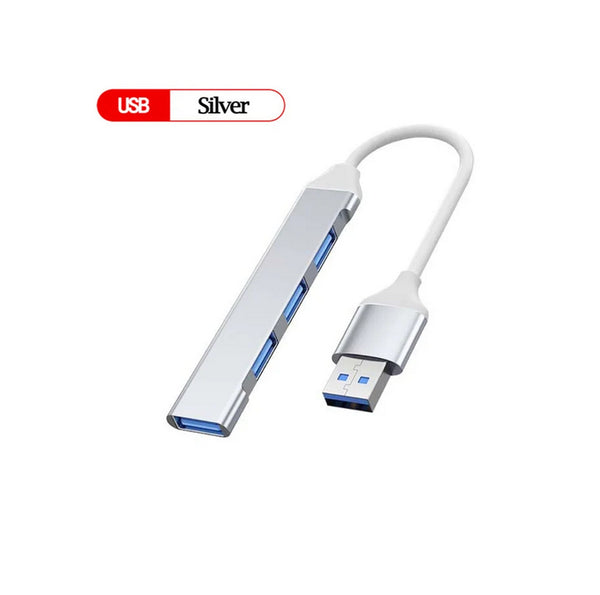 High-Speed 4 Port USB 3.0 Hub Splitter - 5Gbps for PC/Laptop Accessories. - Abid Cart