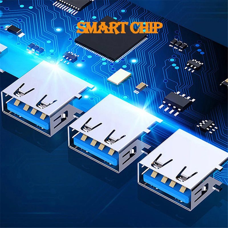 High-Speed 4 Port USB 3.0 Hub Splitter - 5Gbps for PC/Laptop Accessories. - Abid Cart