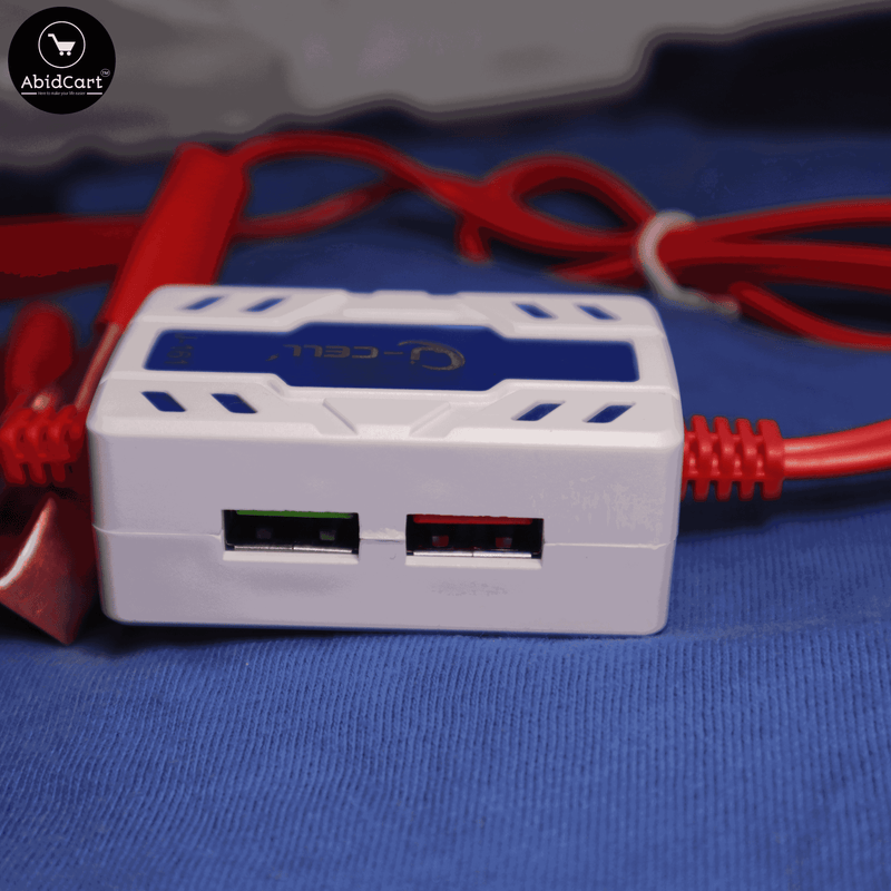 J-Cell Clip Charger Fast Charging 3.4A Output J-161 with Auto-ID Technology for Quick and Efficient Device Charging. - Abid Cart