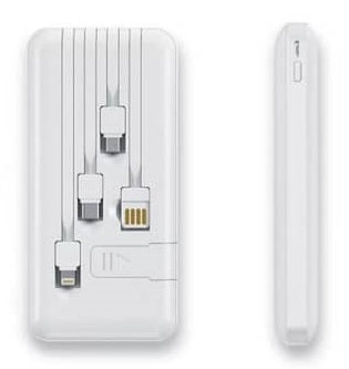 J Cell 10000mAh Power Bank – 4-in-1 Compact Portable Charger for All Devices, Original Design, Fast Charging. - Abid Cart