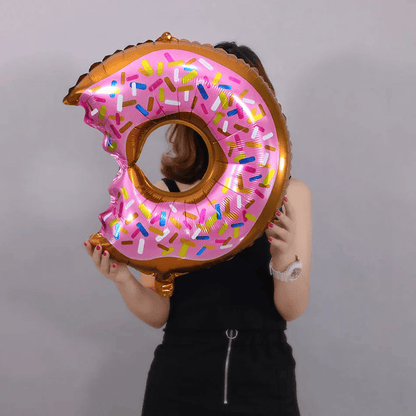 Jumbo Size Donut Foil Balloons - 5 Piece Set, Large & Colorful Party Decorations for Birthdays, Weddings & Events. - Abid Cart