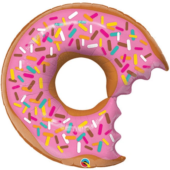 Jumbo Size Donut Foil Balloons - 5 Piece Set, Large & Colorful Party Decorations for Birthdays, Weddings & Events. - Abid Cart