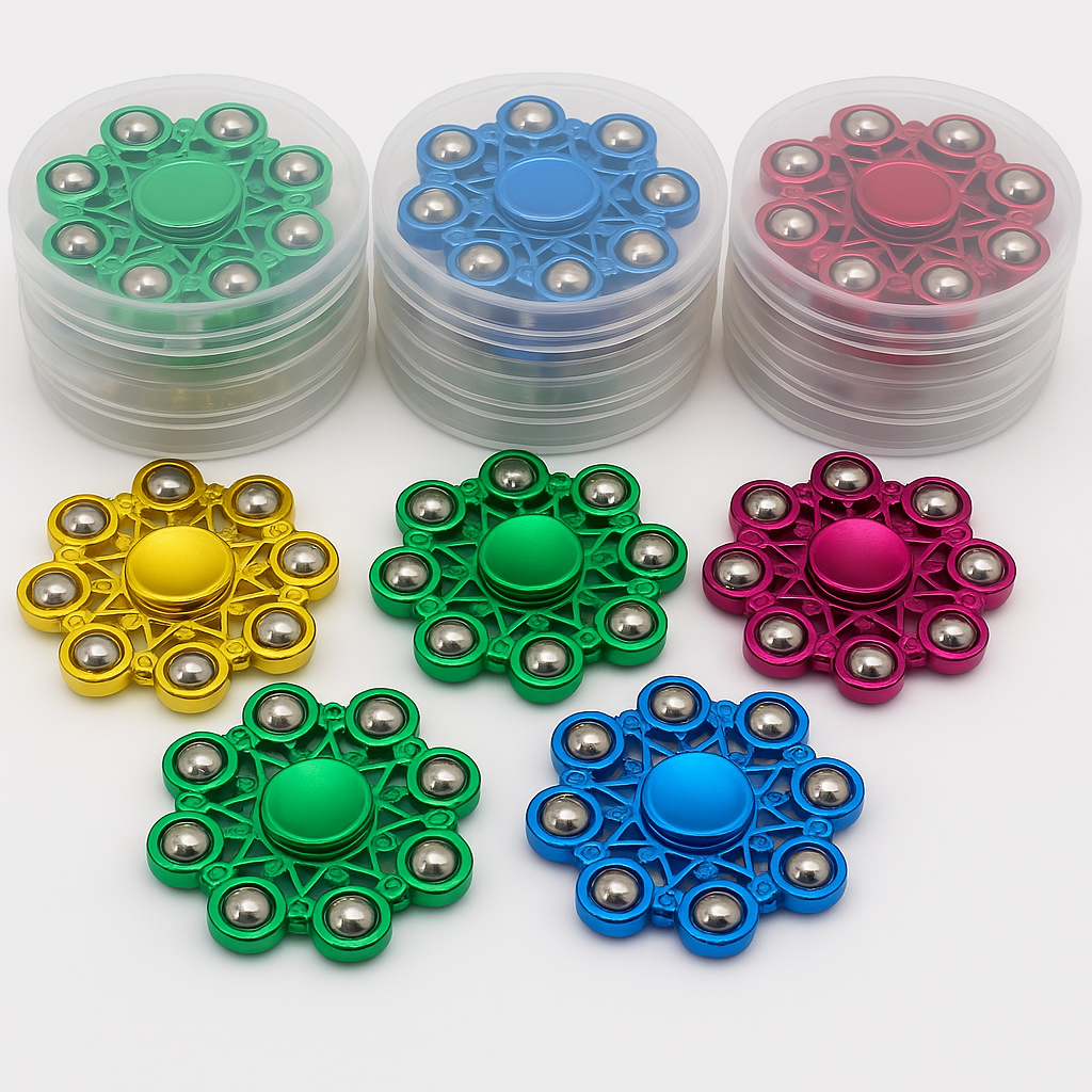 Star Shape Metal Hand Fidget Spinner: Ultimate Stress Reducer Toy for Focus and Relaxation. - Abid Cart