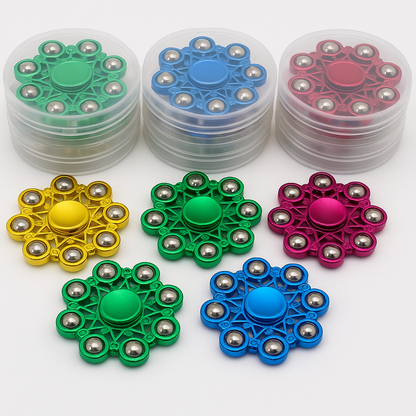 Star Shape Metal Hand Fidget Spinner: Ultimate Stress Reducer Toy for Focus and Relaxation. - Abid Cart