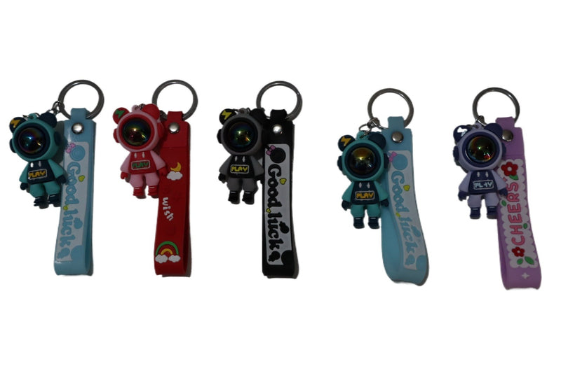 Multi Space Astronaut Keychain - Rubber Key Chain for Girls & Boys | Motorcycle Collectable Strap Resin Robot Bike Keyring - Couple Keychain. - Abid Cart