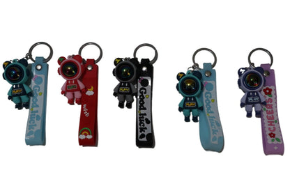 Multi Space Astronaut Keychain - Rubber Key Chain for Girls & Boys | Motorcycle Collectable Strap Resin Robot Bike Keyring - Couple Keychain. - Abid Cart