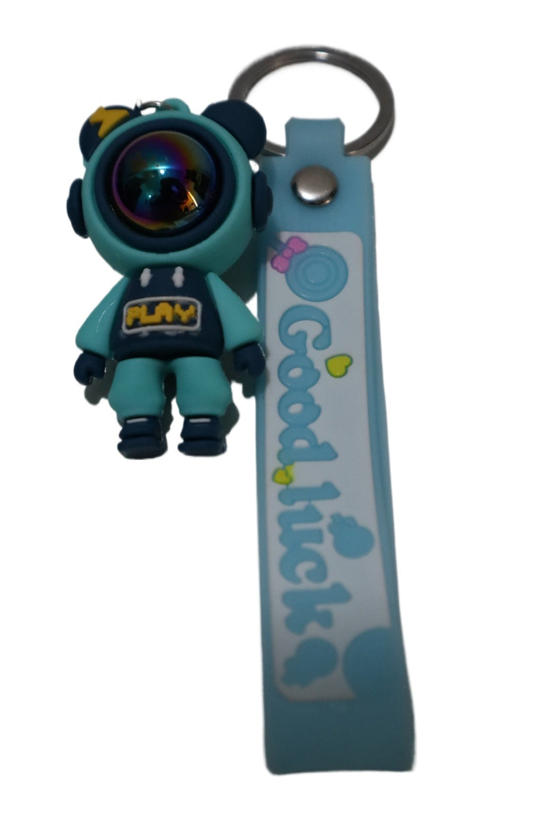 Multi Space Astronaut Keychain - Rubber Key Chain for Girls & Boys | Motorcycle Collectable Strap Resin Robot Bike Keyring - Couple Keychain. - Abid Cart