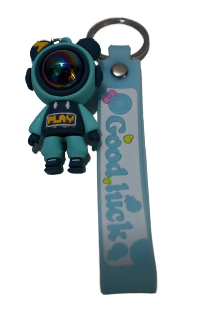 Multi Space Astronaut Keychain - Rubber Key Chain for Girls & Boys | Motorcycle Collectable Strap Resin Robot Bike Keyring - Couple Keychain. - Abid Cart