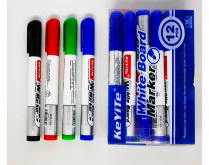 Premium Keyite White Board Marker Black Colour : Ideal for Office, School, University, and Kids' Learning - Easy Refill. - Abid Cart