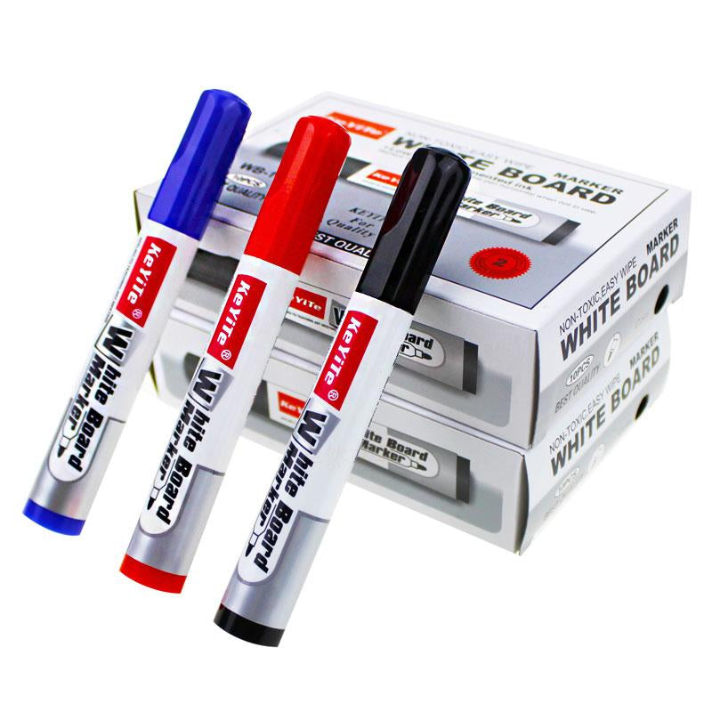 Premium Keyite White Board Marker Black Colour : Ideal for Office, School, University, and Kids' Learning - Easy Refill. - Abid Cart