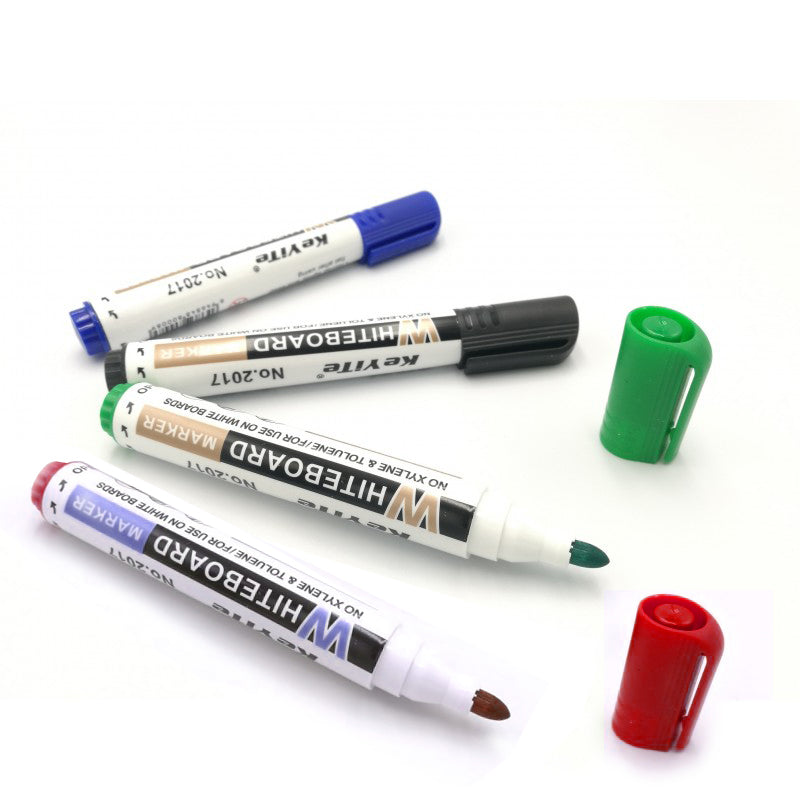 Premium Keyite White Board Marker Black Colour : Ideal for Office, School, University, and Kids' Learning - Easy Refill. - Abid Cart