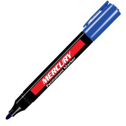 Premium Mercury Permanent Marker Blue Colour : Ideal for Office, School and University Education Learning. - Abid Cart