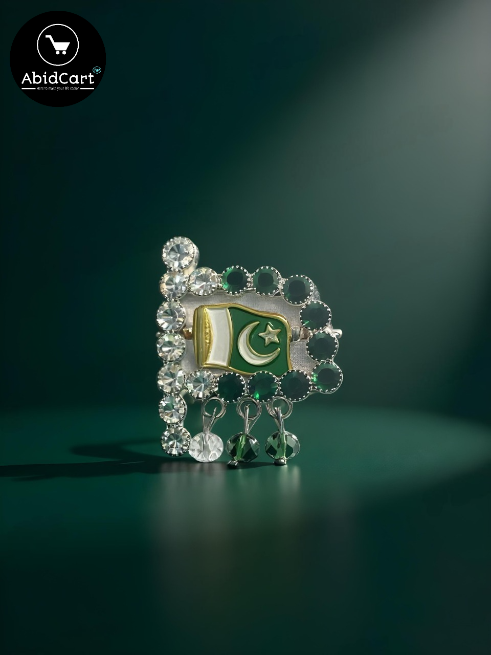 Premium Pakistan Flag Badge – 14 August Independence Day Jashan-e-Azadi Celebration. ( Pack of 2) - Abid Cart