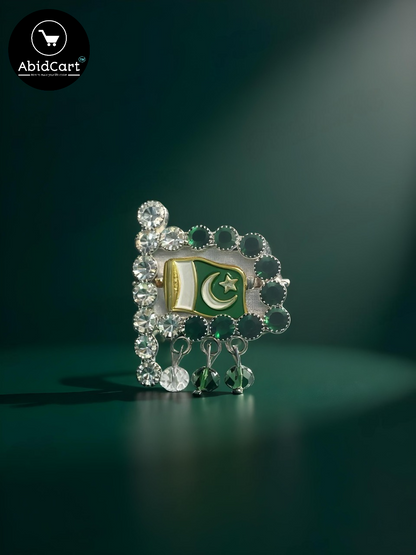 Premium Pakistan Flag Badge – 14 August Independence Day Jashan-e-Azadi Celebration. ( Pack of 2) - Abid Cart