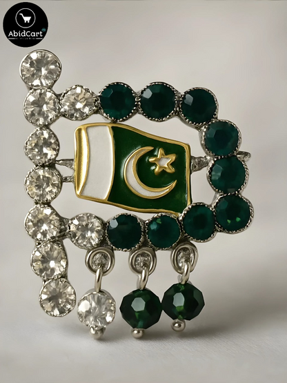 Premium Pakistan Flag Badge – 14 August Independence Day Jashan-e-Azadi Celebration. ( Pack of 2) - Abid Cart