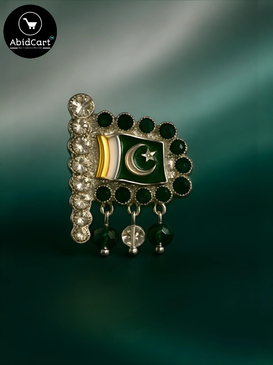 Premium Pakistan Flag Badge – 14 August Independence Day Jashan-e-Azadi Celebration. ( Pack of 2) - Abid Cart