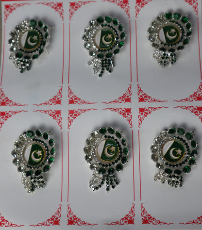 Premium Quality Pakistan Flag Badge for Shirts - Independence Day Jashan E Azadi 14 August Celebration. - Abid Cart