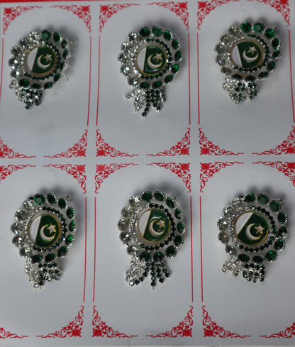 Premium Quality Pakistan Flag Badge for Shirts - Independence Day Jashan E Azadi 14 August Celebration. - Abid Cart