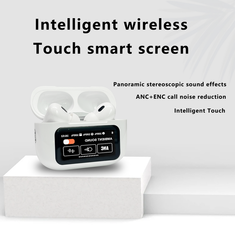 Premium Touch Screen ANC/ENC Wireless Earbuds - Bluetooth Noise Cancelling HiFi Stereo Headphones for Clear Sound & Ultimate Comfort. - Abid Cart