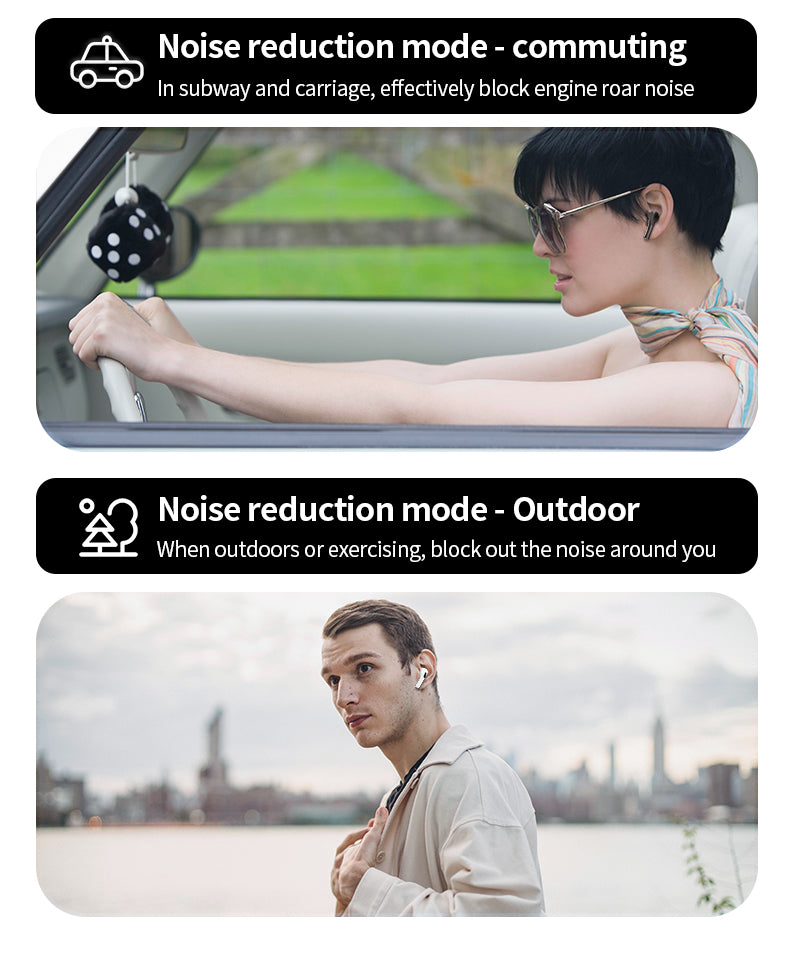 Premium Touch Screen ANC/ENC Wireless Earbuds - Bluetooth Noise Cancelling HiFi Stereo Headphones for Clear Sound & Ultimate Comfort. - Abid Cart