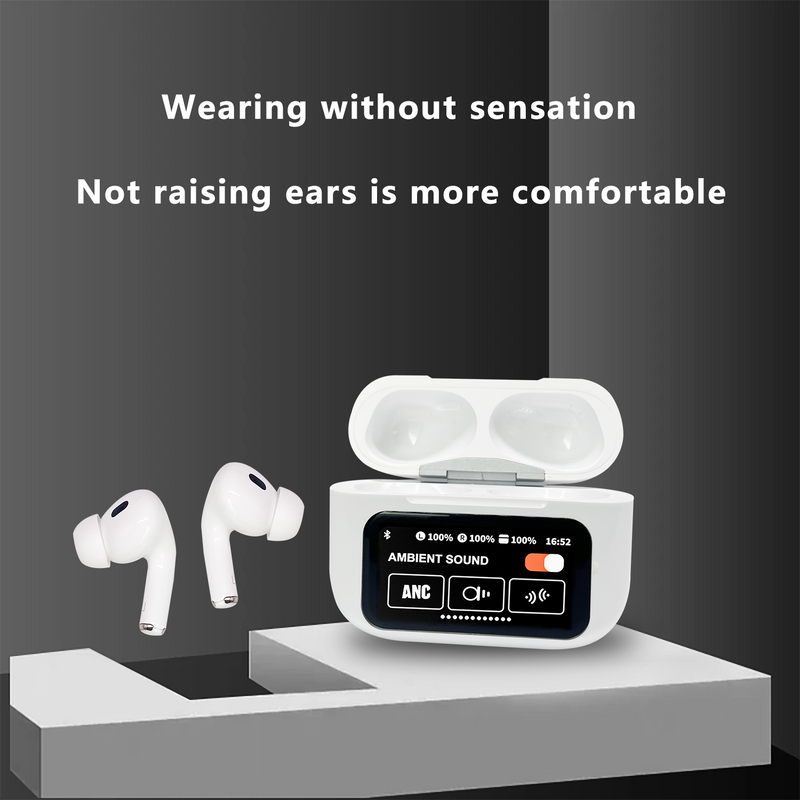 Premium Touch Screen ANC/ENC Wireless Earbuds - Bluetooth Noise Cancelling HiFi Stereo Headphones for Clear Sound & Ultimate Comfort. - Abid Cart