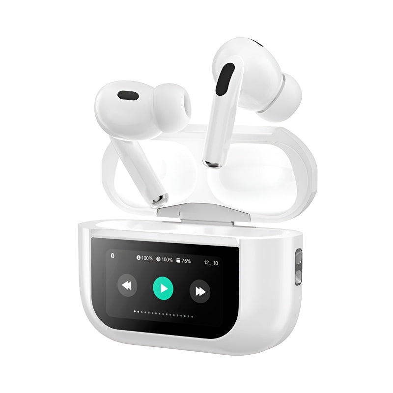 Premium Touch Screen ANC/ENC Wireless Earbuds - Bluetooth Noise Cancelling HiFi Stereo Headphones for Clear Sound & Ultimate Comfort. - Abid Cart