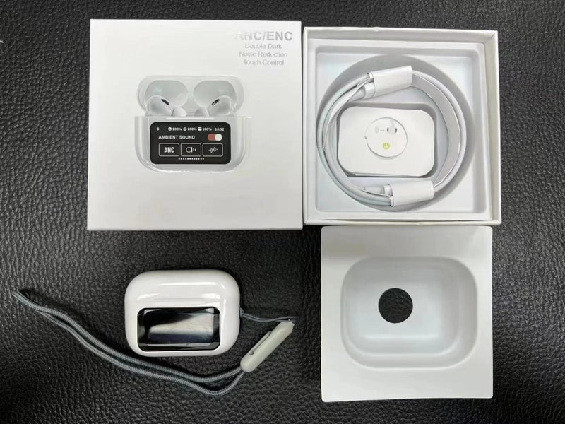Premium Touch Screen ANC/ENC Wireless Earbuds - Bluetooth Noise Cancelling HiFi Stereo Headphones for Clear Sound & Ultimate Comfort. - Abid Cart