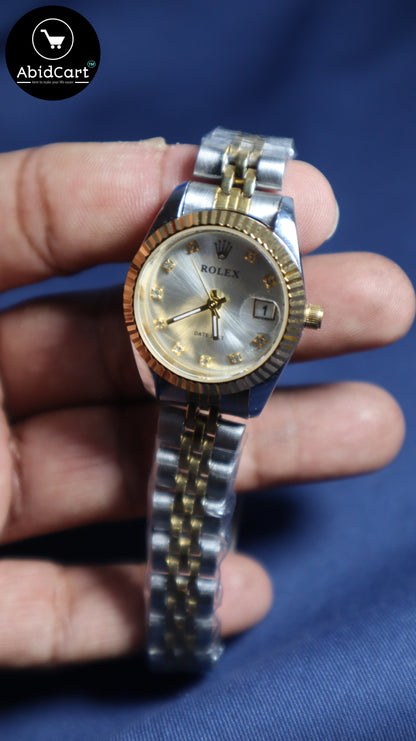 Rolex Lady-Datejust 28mm Two-Tone Steel & Gold Women's Watch - AbidCart Luxury Timepiece. - Abid Cart