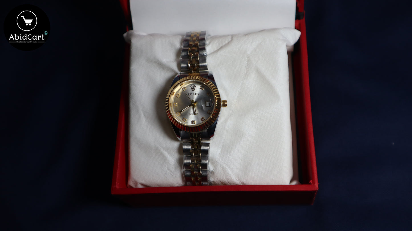 Rolex Lady-Datejust 28mm Two-Tone Steel & Gold Women's Watch - AbidCart Luxury Timepiece. - Abid Cart