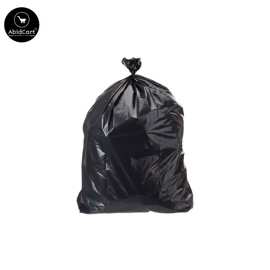 Small Size Garbage Bags 18x24 Inches - Black, Unscented - 35 Bags/Roll - Perfect for Kitchen, Home, Office, and Travel Dustbins. - Abid Cart