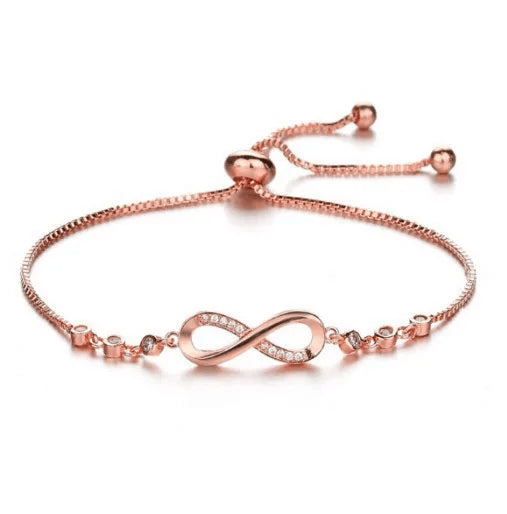 Steel Fun Jewelry Women Luxury Lucky Bracelet for Female Blue Crystal Heart Charm Bracelet Bridal Wedding Engagement Fine Gift. - Abid Cart