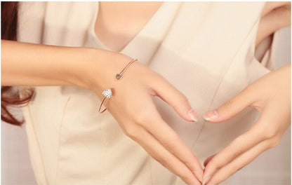Steel Fun Jewelry Women Luxury Lucky for Female Bracelet Bridal Wedding Engagement Fine Gift. - Abid Cart