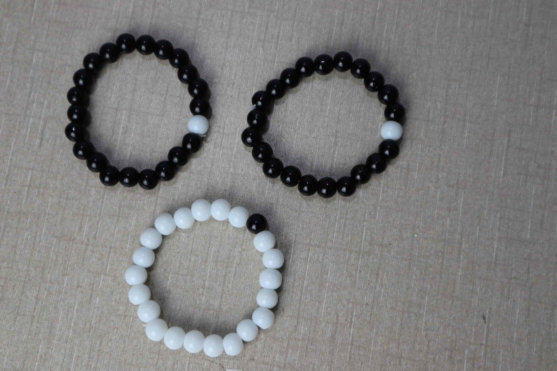 Stylish Black & White 2 pieces in Pack Bracelets - Celebrate 14 August Independence Day in Style!. - Abid Cart