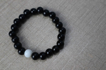 Stylish Black & White 2 pieces in Pack Bracelets - Celebrate 14 August Independence Day in Style!. - Abid Cart