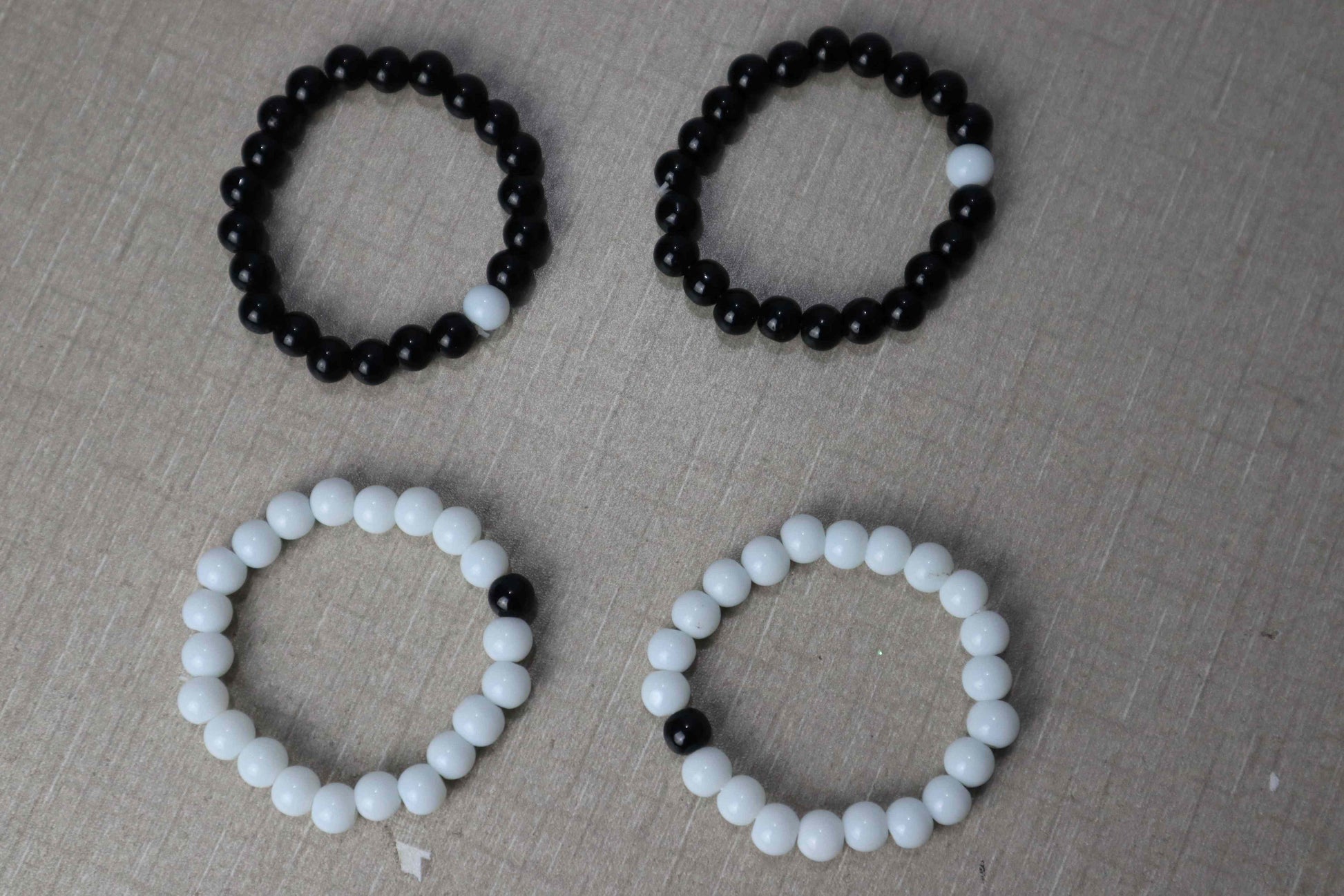 Stylish Black & White 2 pieces in Pack Bracelets - Celebrate 14 August Independence Day in Style!. - Abid Cart
