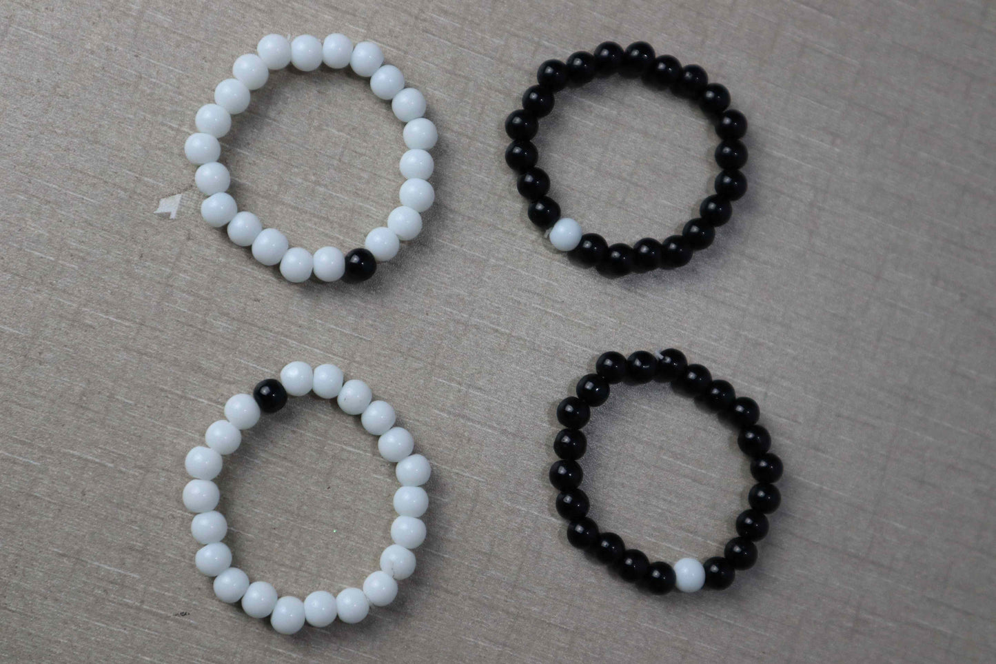 Stylish Black & White 2 pieces in Pack Bracelets - Celebrate 14 August Independence Day in Style!. - Abid Cart