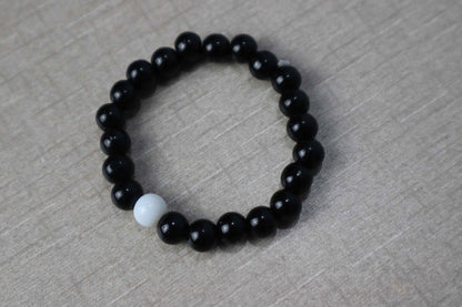 Stylish Black & White 2 pieces in Pack Bracelets - Celebrate 14 August Independence Day in Style!. - Abid Cart