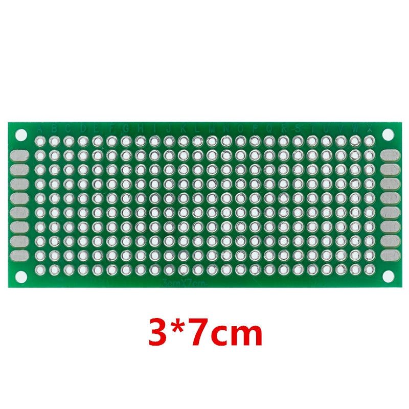 Universal Green PCB Prototype Board - Double-Sided Protoboard Kit (2x8, 3x7, 4x6, 5x7, 7x9CM) for DIY Electronics. - Abid Cart