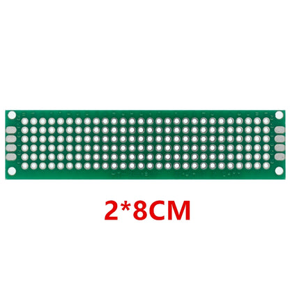 Universal Green PCB Prototype Board - Double-Sided Protoboard Kit (2x8, 3x7, 4x6, 5x7, 7x9CM) for DIY Electronics. - Abid Cart