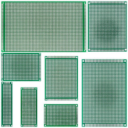 Universal Green PCB Prototype Board - Double-Sided Protoboard Kit (2x8, 3x7, 4x6, 5x7, 7x9CM) for DIY Electronics. - Abid Cart