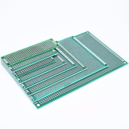 Universal Green PCB Prototype Board - Double-Sided Protoboard Kit (2x8, 3x7, 4x6, 5x7, 7x9CM) for DIY Electronics. - Abid Cart