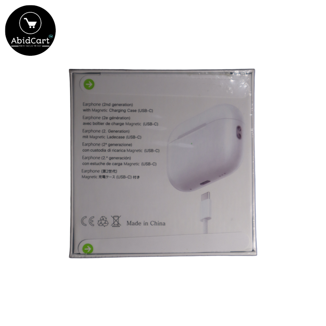 Premium Wireless Earbuds 2nd Gen with Bluetooth, ANC, Noise Cancellation, High Bass Sound, Buzzer & USB-C Charging Case.