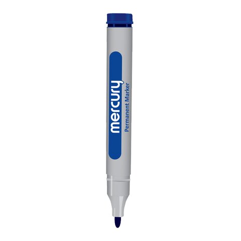Premium Mercury Permanent Marker Blue Colour : Ideal for Office, School and University Education Learning. - Abid Cart