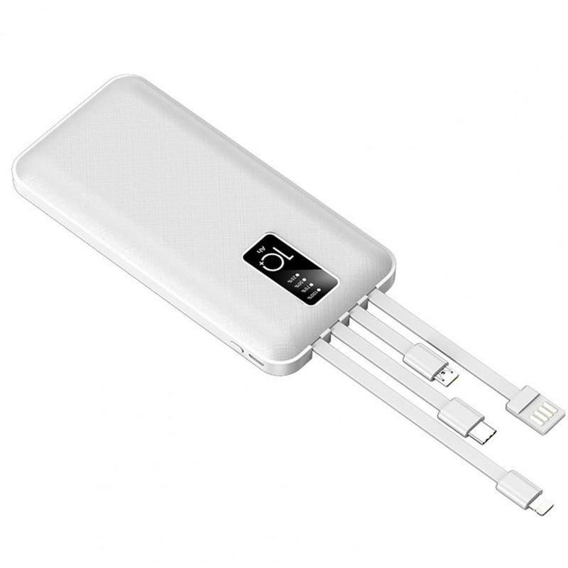 J Cell 10000mAh Power Bank – 4-in-1 Compact Portable Charger for All Devices, Original Design, Fast Charging. - Abid Cart