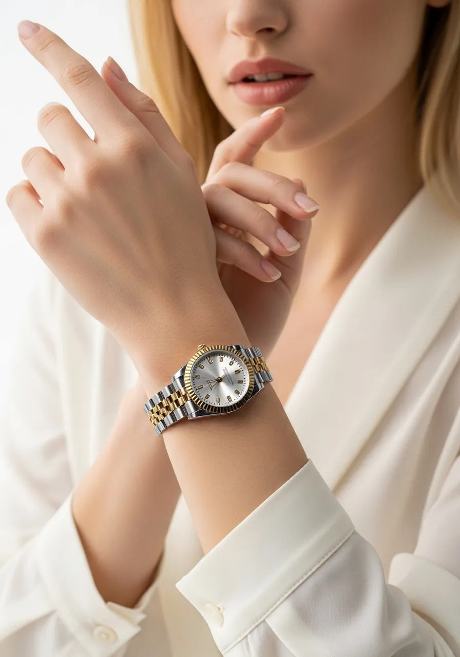 Rolex Lady-Datejust 28mm Two-Tone Steel & Gold Women's Watch - AbidCart Luxury Timepiece. - Abid Cart